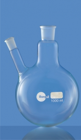 Flasks Round Bottom, Two Neck Din12394 Parallel/Angle - Application: Laboratory Glassware