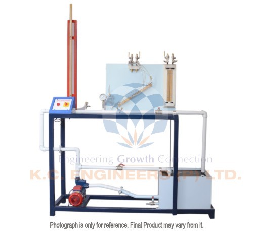 Pressure Measurement Demonstration Set-Up - Metal, 500 Watt Power, 230 Volt Voltage | Ideal for Laboratory Use, Includes Orifice, Manometers, and Flow Control Valves