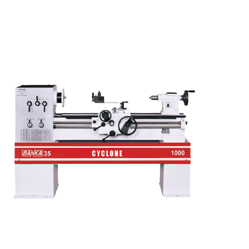 White & Black Banka 35 Cyclone Lathe Machine