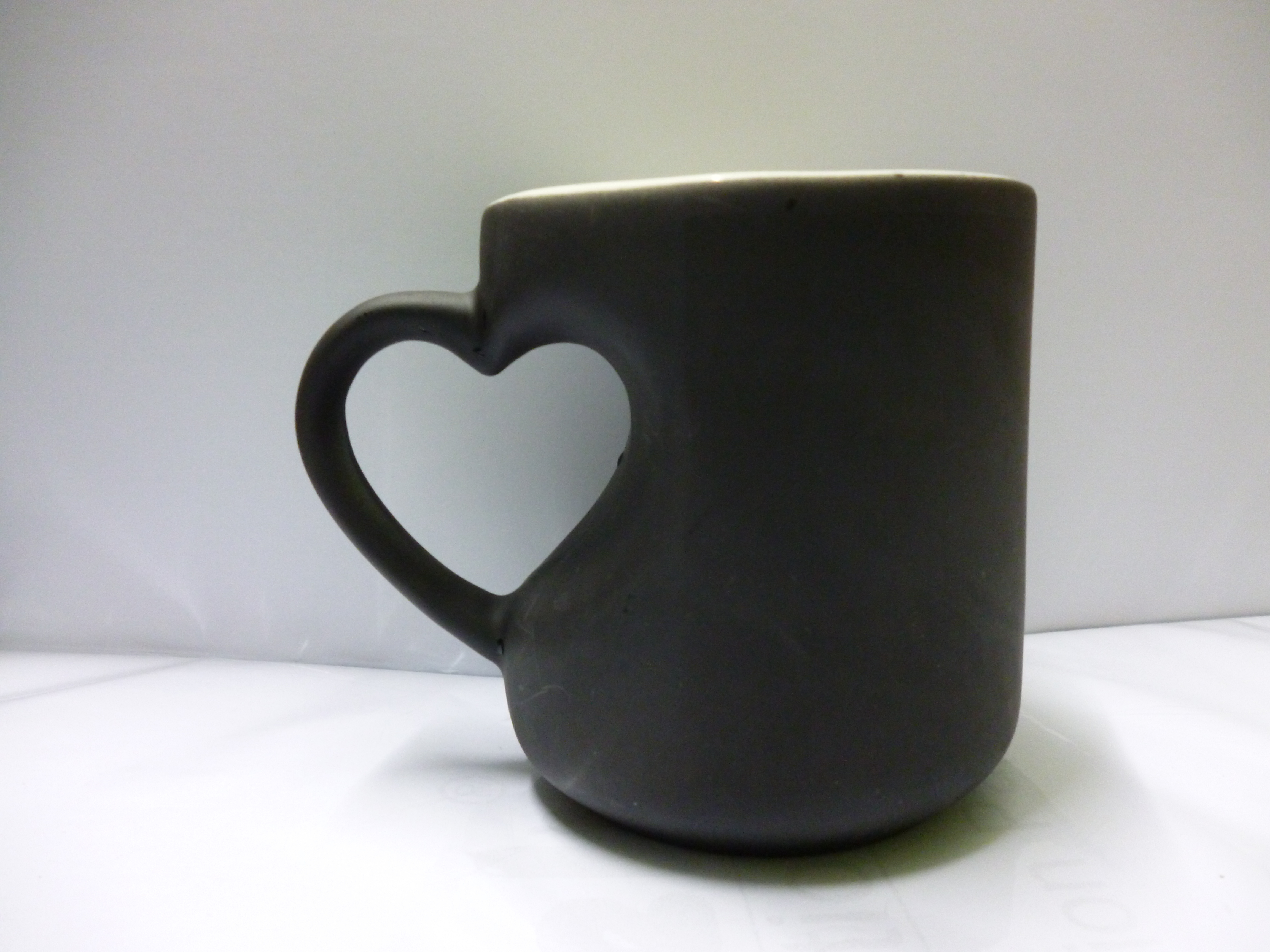 Personalized Heart Handle Magic Mug