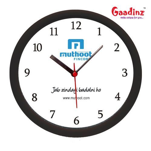 Promotional Table Clocks - Glass & Plastic, 10x6x3 Cm , Durable, Compact, Customizable, Reliable, Energy-efficient, Bulk Orders Available