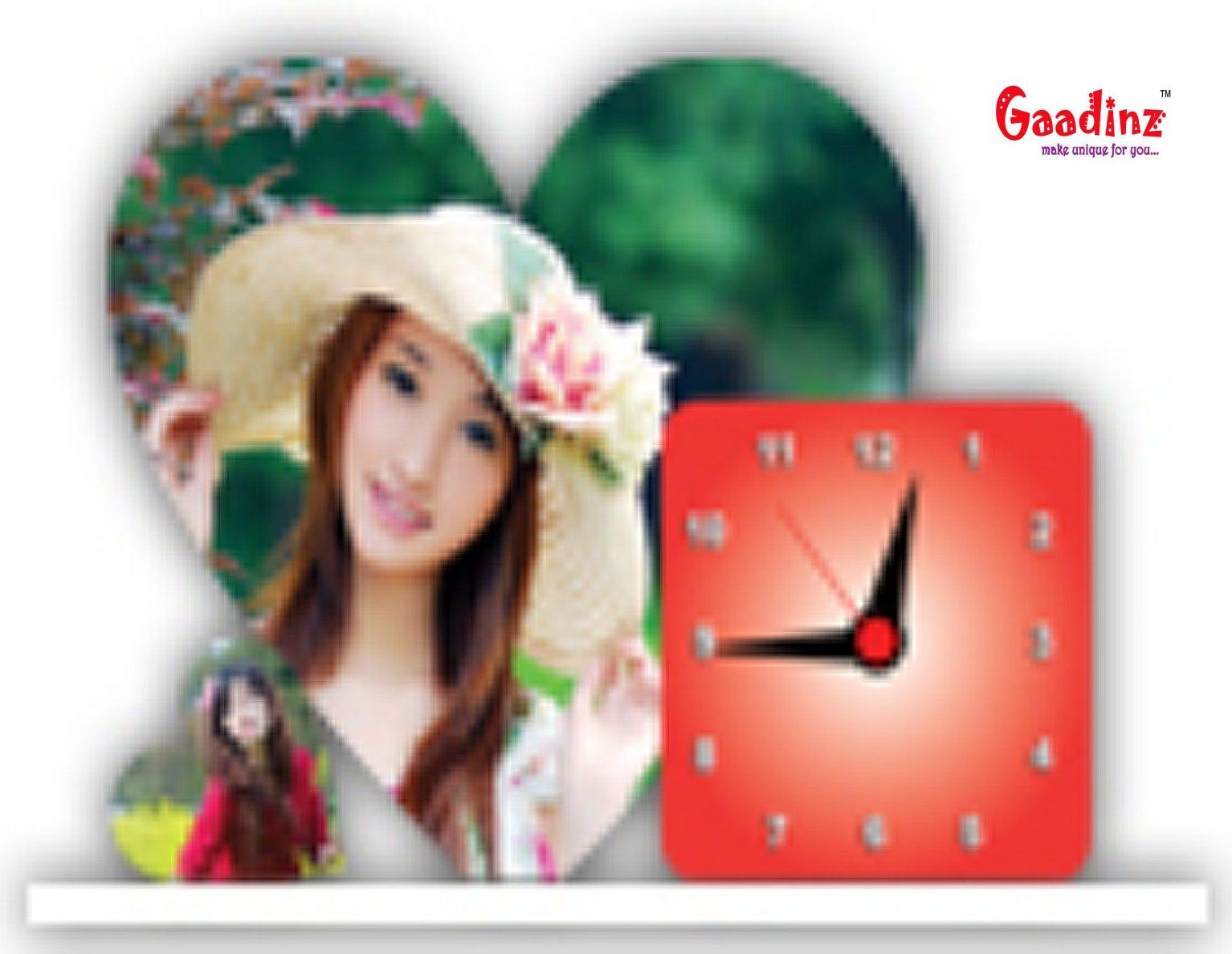 Personalized Acrylic Photo Frame Clock