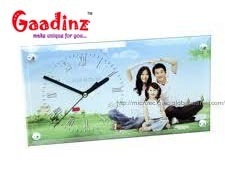 Personalized Photo Glass Clock