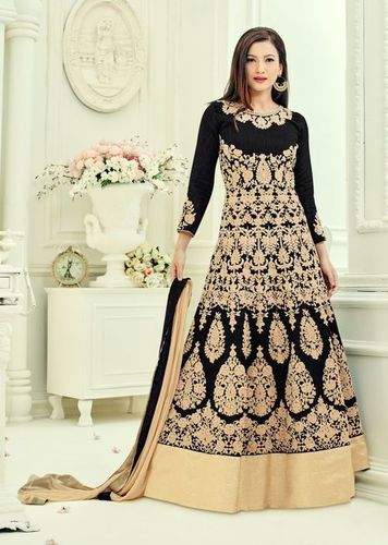 Anarkali Salwar Suits - Soft Georgette & Santoon, Customized Up to Size 42, Heavy Embroidery Design