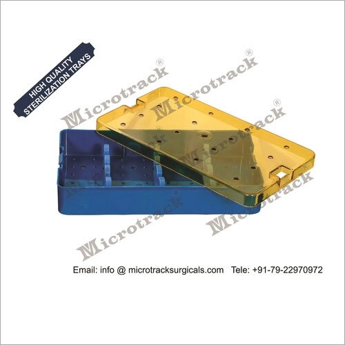 Sterilization Trays For Phaco Probe - Color: Yellow & Blue