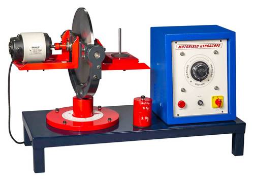 मोटराइज्ड गायरोस्कोप (स्टेनलेस स्टील डिस्क के साथ) उपकरण सामग्री: पीतल