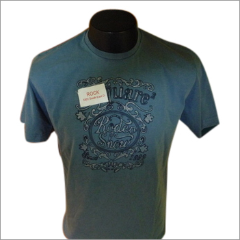 फॉयल प्रिंटेड कॉटन टी-शर्ट