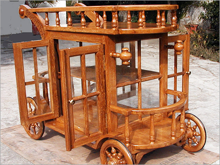 Wooden Tea Trolley