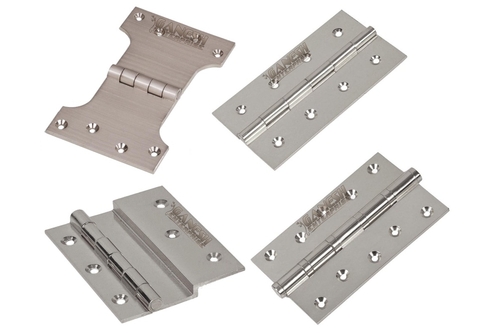 Solid Brass Hinges - Solid Brass, Variable Dimensions | Polished Finish, Ideal for Doors, Cabinets, and Furniture Usage