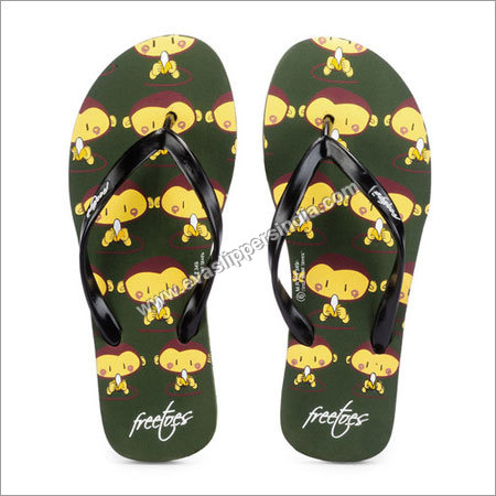 मंकी प्रिंटेड फ्लिपफ्लॉप