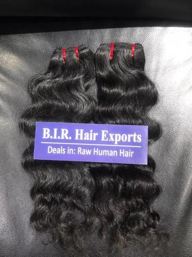 Deep Wavy Hair - Human Hair Weaving, Natural Color Indian Hair Extensions , 1 kg Weight, 1 Year Warranty
