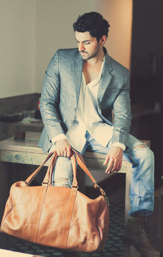 Leather Mens Duffle Bag