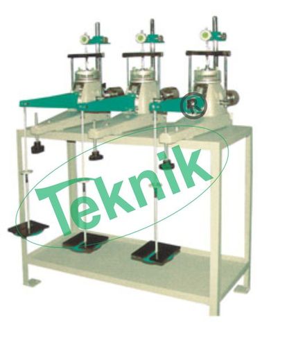 Consolidation Apparatus - Three Gang Model, 0-100 kN Load Gauge, High Strength Frame & Hydraulic Jack, Flexure Strength Testing for Concrete Beams