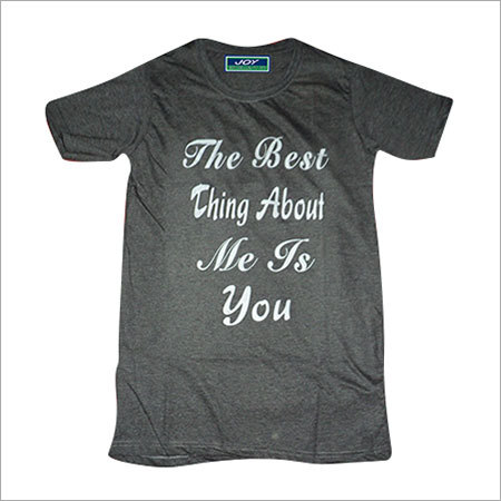 लोगो राउंड नेक टी शर्ट