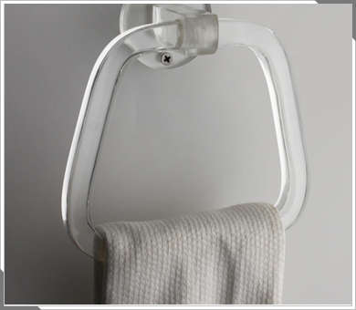 Transparent Acrylic Towel Ring Size: Customized