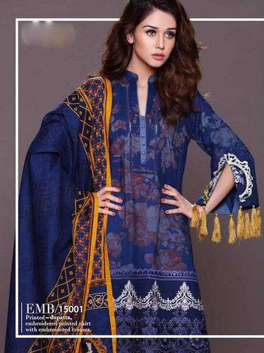 Pakistani Cotton Salwar Kameez at INR in Surat Saree Exotica