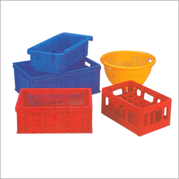 Plastic Crates - High-Density Polyethylene, Various Sizes Available, Blue | Cost-Effective, Durable, Easy to Clean, Food-Grade, Lightweight, Reusable, Stackable, Ventilated, Load Capacity Up to 50 kg, Temperature Resistance -20°C to +60°C