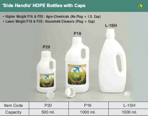 1 Litre Handle Plastic Bottle