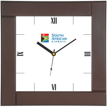 Promotional Wall Clock - Glass And Plastic, 10x10 Inches, Black | Attractive Pattern, Lightweight, Easy To Read, Flawless Finish, Intricate Design