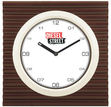 Promotional Wall Clock - Glass And Plastic, 10x10 Inches, Black | Attractive Pattern, Lightweight, Easy To Read, Flawless Finish, Intricate Design