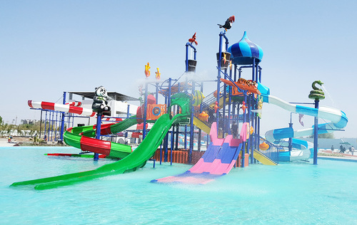 मेटल 8 प्लेटफॉर्म वाटर प्ले सिस्टम