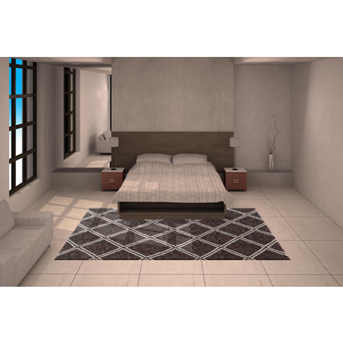 Hand Tufted Dazzling Carpets - Wool Blend, Customizable Size, Brown Color, 10-15 Mm Pile Height | Durable, Elegant Design, High Density, Soft Texture