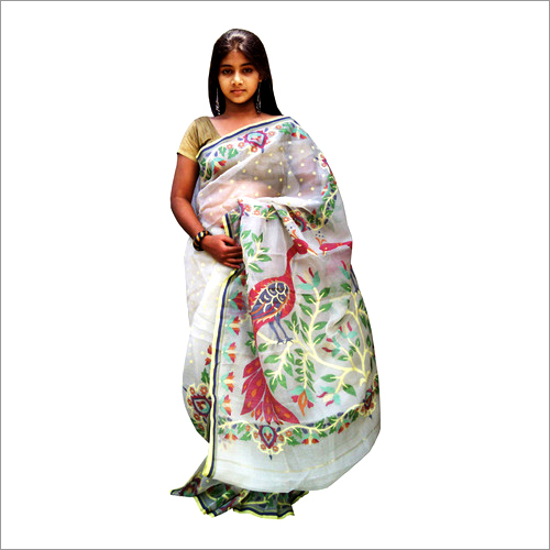 Bengal Handloom Pure Moslin Saree