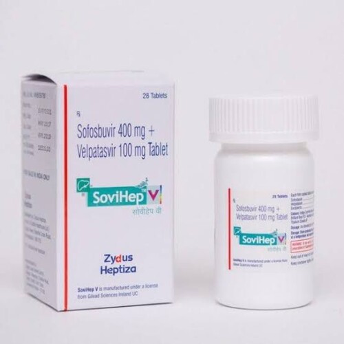 Sovihep V Tablets - Sofosbuvir & Velpatasvir Formulation | Health Supplements For All Ages, As Directed By Physician, Store Below 30a C