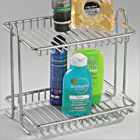 स्टेनलेस स्टील 2 शेल्व्स बास्केट