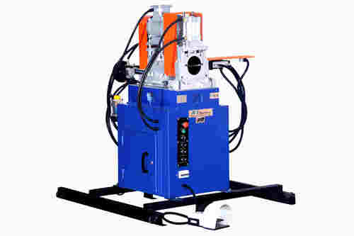Blue Semi Automatic Tube Deburring Machine