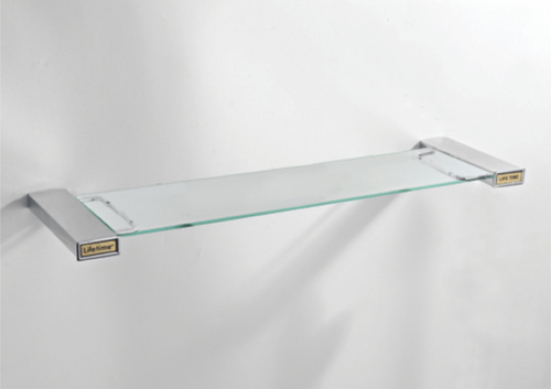 बाथ हार्डवेयर सेट फ्रंट ग्लास शेल्फ