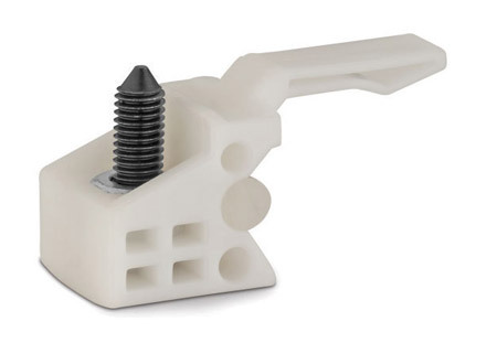 Glass Shelf Support - Solid PVC, Standard Size, White Color | Smooth Finish, Robust Design, Trouble-Free Fitting, Ideal for Glass Door Fittings
