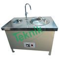 Polishing Machine Double Disc - 8" Bronze Discs, Variable Speed 100-1400 RPM, Single Phase High Torque Motor, Flexible Water Jet Control