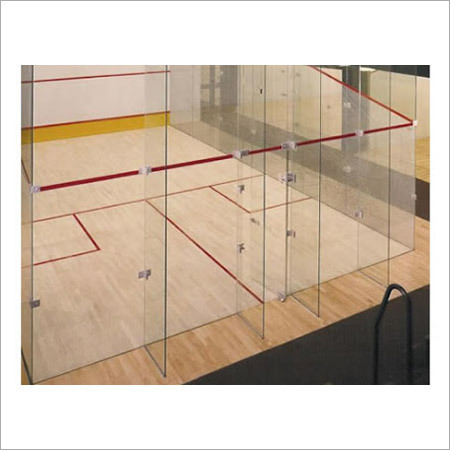 स्क्वैश कोर्ट बैक वॉल ग्लास