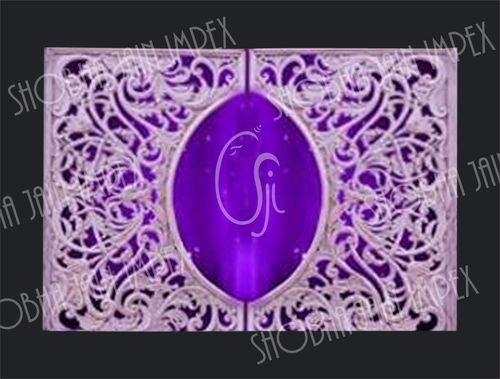 मंडप के लिए सफेद और बैंगनी रंग का जाली पैनल