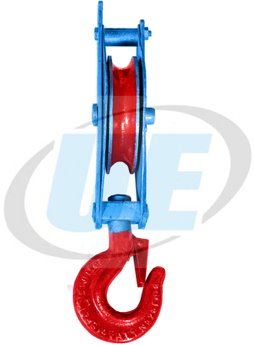 Manila Rope Pulley Block - Forged Alloy Steel, 0.5-5 Ton Capacity | Durable, Rust Proof, Ergonomic Design, Easy to Operate, Low Maintenance