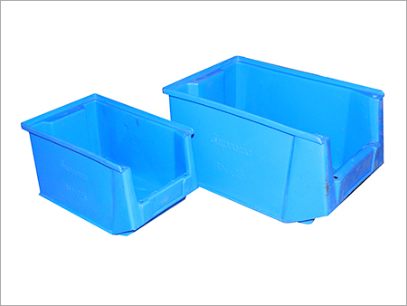 Plastic Bin - Plastic Material, Blue Color | Application: Garbage Disposal