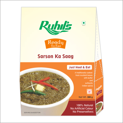 खाने के लिए तैयार सरसों का साग