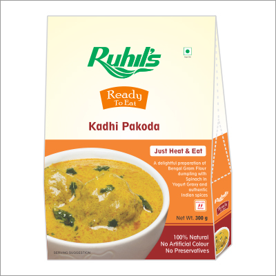 खाने के लिए तैयार कढ़ी पकौड़ा