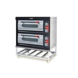 Double Deck Baking Oven - Stainless Steel, 49"x35"x41" Inch, 220V Electric | Robust Design, Corrosion Resistant, Long Operational Life