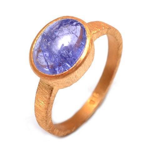 Tanzanite रत्न की अंगूठी