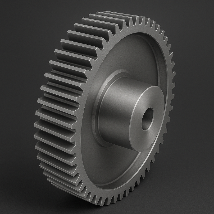 Spur Gear Shaft - Color: Grey