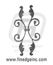 Ornamental Iron Clip On Unit