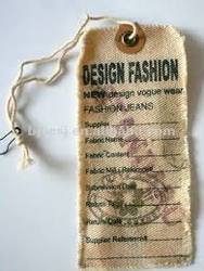 Fabric Hang Tags - Cloth Material, 0.3-1.6mm Thickness | Versatile Tag Design for Garment Use with Offer Printing Options