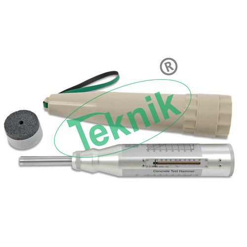 Concrete Test Hammer - Rebound Type, 100-700 Kg/cm Compressive Strength Range, Complete with Grinding Stone for Surface Polishing, Key Tool for Concrete Strength Evaluation