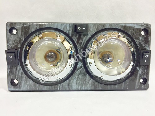 सिल्वर एंड व्हाइट बस रीडिंग लैंप