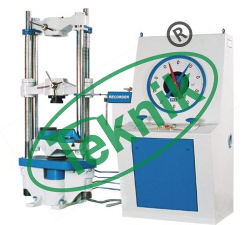 Standard Universal Testing Machine - Hydraulic Load Indicator, +/- 1% Loading Accuracy, Variable Straining Speeds, Autographic Recorder, Adjustable Cross-head