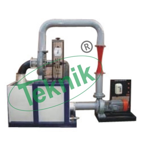 Kaplan Turbine Test Rig - Stainless Steel, 1.5x0.75m Dimensions | Includes Centrifugal Pump, Adjustable Curved Vanes, Digital Tachometer and Control Panel