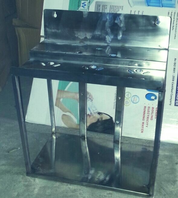 R.o. Stand - Pvc Coated Metal, Size: Variable, Color: Blue | Durable Design, Easy Installation, Space Saving, Stable Support, Supports 25/50 Lph Ro Purification Units