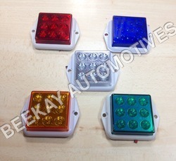 EYECAT 407 LED WITH REFLECTOR - PVC Plastic, 12-24 Volt, 5-10 Watt | White, Blue, Green, Yellow, Red Colors, Durable Finish for Commercial Vehicles